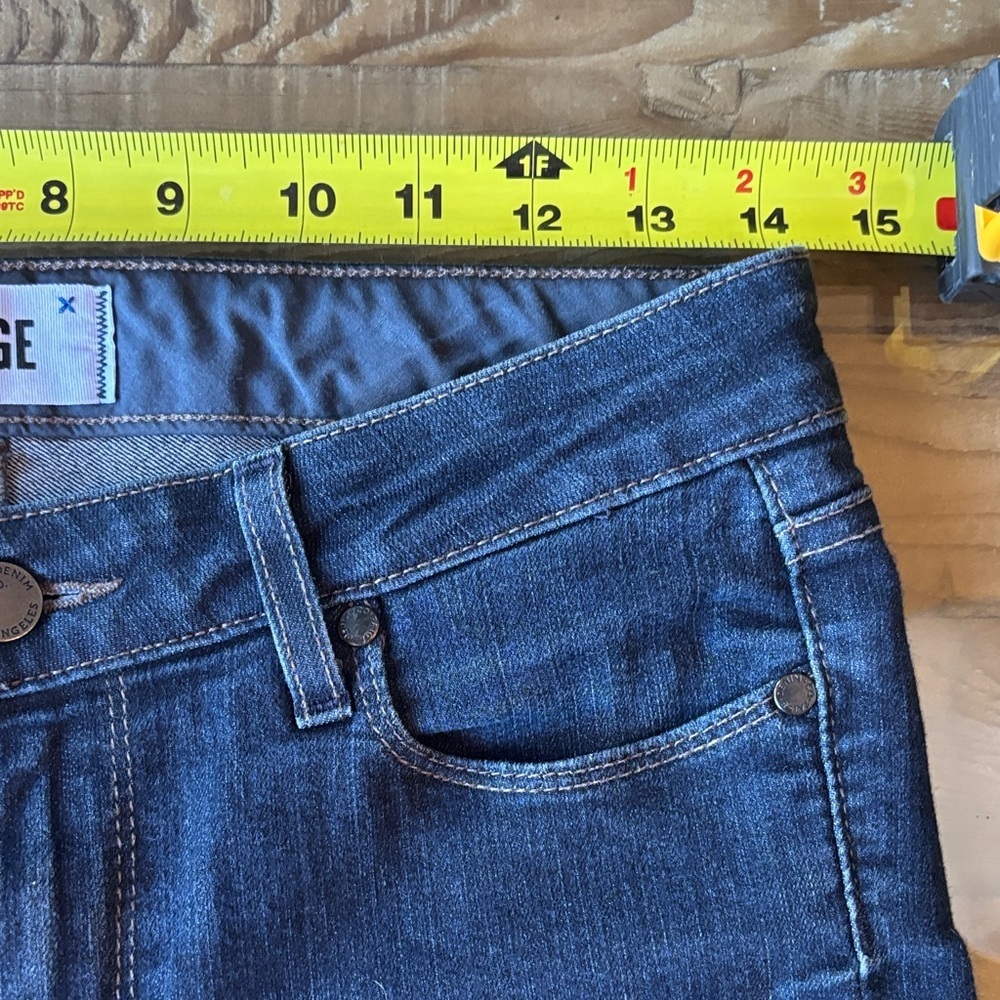 Paige Women's Blue Manhattan Jeans - Picture 10 of 12